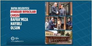Bafra Belediyesi Tarafından Yapılan Ayakkabı Boyacıları Çarşısı Tamamlandı